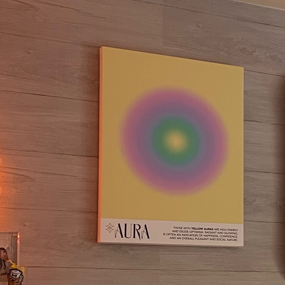 Aura Yellow Canvas Print